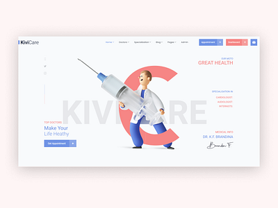 KiviCare Lite – Free WordPress Theme for Hospital and Healthcare 3d branding design digitalagency freehealthcare freeresponsivewordpressthemes freethemes healthcaretheme hospitallife hospitaltheme template ui uidesign uiux webdesign webdesignagency website design wordpress theme wordpressthemes wordpressthemesfree