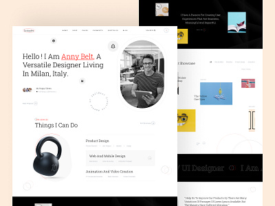 Creative Agency WordPress Theme UI/UX Inspiration