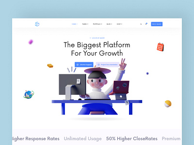 Technology & SaaS Multipurpose Software Landing Page