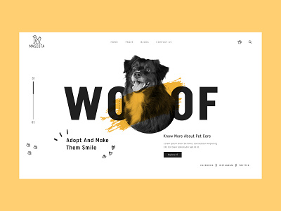 Petcare Web Header Design branding design free wordpress theme landing page pet petcare petcare wordpress theme ui ui designer ui designing uidesign uiux ux designer ux designing web design website design wordpress wordpress design wordpress theme wordpress theme for petcare