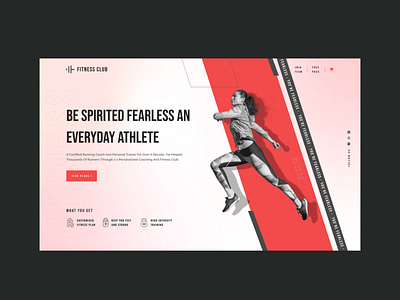 Fitness bodybuilding cardio coach design exercise fitness gym health healthy lifestyle muscle popular running sports ui web design website design workout