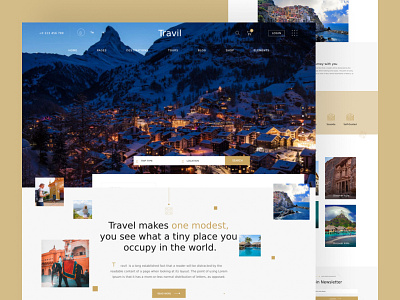 Travil - Travel Landing Page ✈️ best web design branding design design inspiration landing page travel travel agency travel design travel website travel wordpress theme ui uidesign uiux ux design web design web designer website design wordpress theme