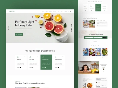 Recipes Web Design Inspiration branding design design inspiration food recipe inspiration landing page recipe design recipe wordpress design recipe wordpress theme recipes ui uidesign uiux webdesign website design wordpress wordpress design wordpress theme