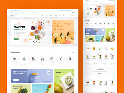 Organic Food Web Design best wordpress theme branding design food store landing page online food store organic farming organic food organic food farming organic food web design organic foods ui uidesign uiux website website design wordpress wordpress design wordpress theme wordpress website