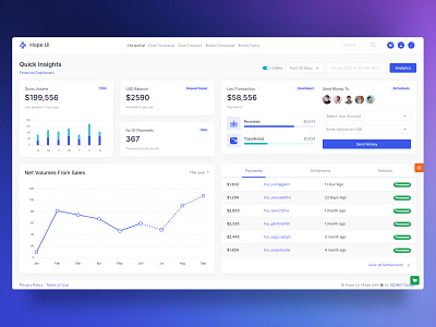 HOPEUI Financial Dashboard