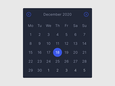 HOPEUI Virtual Calendar