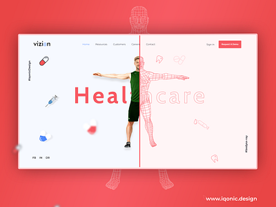 Vizion - AI in Healthcare | Software Startups WordPress Theme ai artificial intelligence data analysis data science design doctor health care iqonic design iqonicdesign startups template ui uidesign uiux webdesign website design wordpress theme wordpress themes