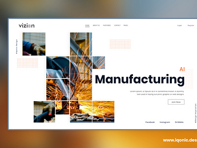 Vizion AI Startups WP Theme - AI in Manufacturing