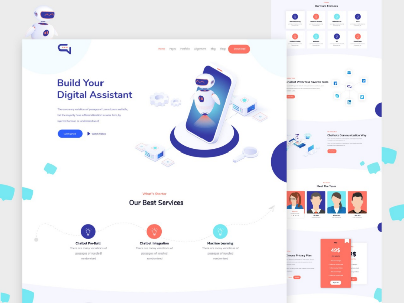 chatbot-template-ui-design-by-iqonic-design-on-dribbble