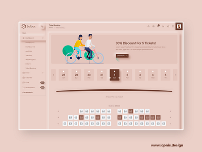 Sofbox Admin Dashboard Template - Bus Booking SoftUI dashboard design html iqonic design template theme ui uidesign uiux website design