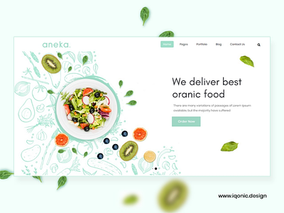 Aneka - Organic food WordPress Theme aneka theme food theme food web food web design food web ui organic web ui ux web design wordpress theme