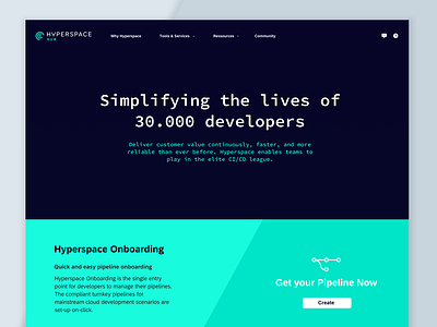 Hyperspace Info Hub cicd enterprise pipeline website