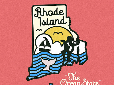 Rhode Island Day Badge badge ocean outdoor badge rhode island vector