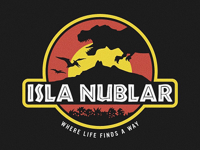 Isla Nublar Badge badge badge design badgedesign dinosaur dinosaurs jurassic park jurassic world jurassicpark jurassicworld outdoor badge outdoorbadge vector