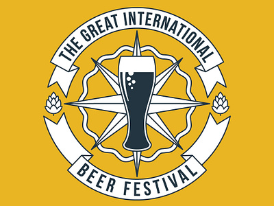 The Great Int'l Beer Festival beer beer festival beer logo branding branding and identity branding design logo logo design providence rhode island