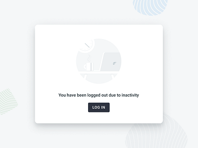 "You have been logged out" modal window crowdin dialog illustration logged modal ui ux