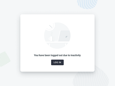 "You have been logged out" modal window