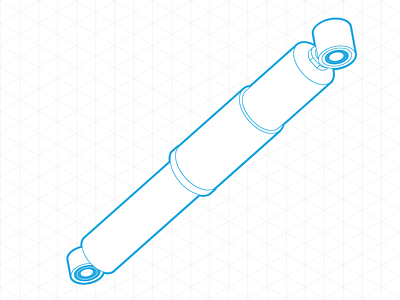 Shock Absorber in isometric