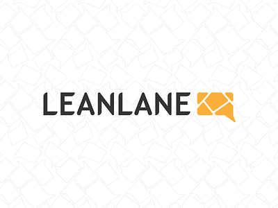 Leanlane logo letters lines logo outline type