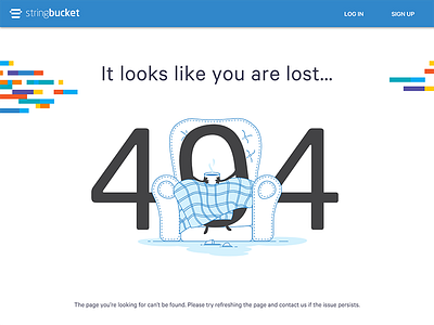 404 page for Stringbucket