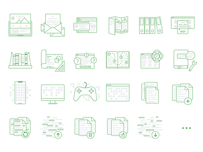 How about icons? crowdin icons set outline icon