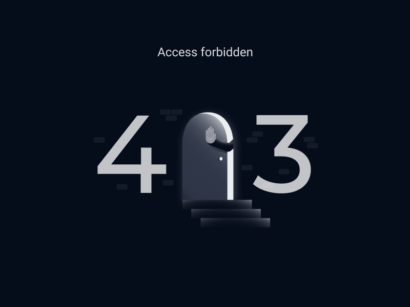 Access forbidden 403 by acsy on Dribbble