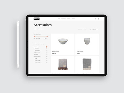 Webshop concept | Bryck webdesign webshop