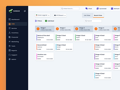 Sunbase CRM Design crm crm dashboard crm portal crm software dashboard design light ui solar solar energy ui