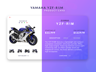 Yamaha YZF-R1M Product Card