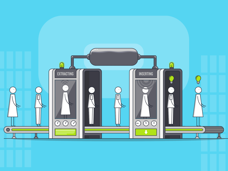 Knowledge Sharing after effects animation character conveyor belt design illustration knowledge knowledge sharing vector