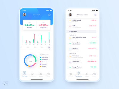 Personal Financial App by Ryan Sael on Dribbble