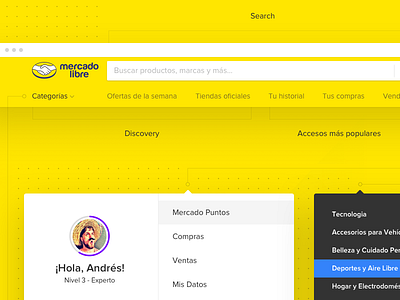 Navegación behance case desktop discovery ecommerce home mobile navigation study ui ux web