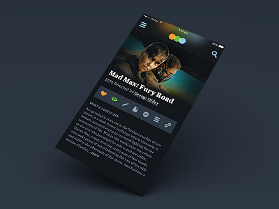Letterboxd App Concept app film interface iphone 6 letterboxd movies reviews ui