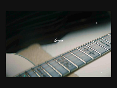 Bourgeois Guitar Navigation 2d animation animation guitar guitar chords interaction design motion navigation slide navigation web design website