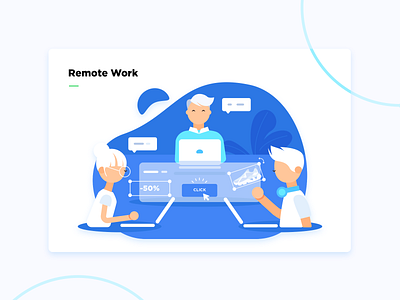 Remote work illustration