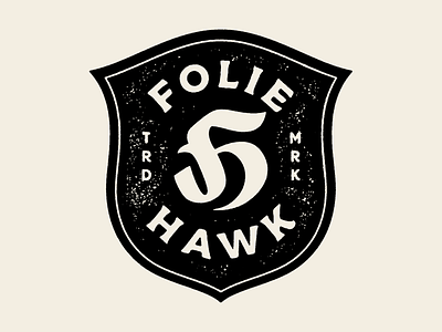 FH Monogram 3 badge badge design black branding f h hawk lettering logo monogram printmaking texture typography