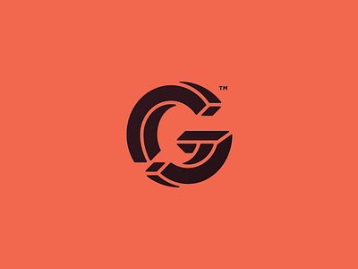 CG 3d brand c circle g logo logomark monogram optical illusion stencil trademark transition