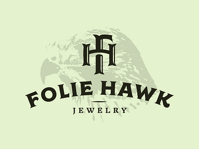 FH Monogram 1 branding f fh folie h hawk jewelry kerning logo monogram monogram letter mark typography vintage vintage badge