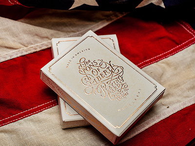 Sons of Liberty Playing Cards america americana flag hot foil illustration patriot playing cards typography vintage