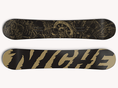 Niche Snowboards Theme 2016/17 eel graphic helm nautical niche rose shipwreck skull snowboard snowboarding vintage woodcut