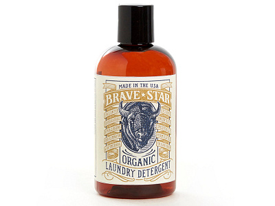 Brave Star soap label