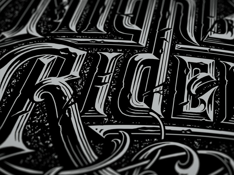 Chisel type close up by Jeff Trish on Dribbble