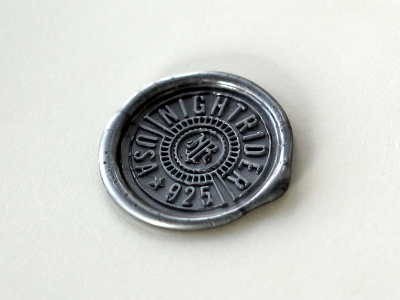 Wax Seal circle design emblem icon logo minimalist simple wax seal