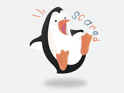 Penguin sticker №5 🐧🔥 (scared) | Day 5
