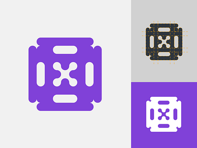 Valve box | Logo design 2020 app box brand branding design icon illustration illustrator logo logotype mark purple simple symbol type typography ui valve vector