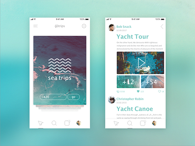 Gotrips App app app design application concept journey sea tour travel travel app traveling trip trips ui ui design uidesign uiux ux ux design uxdesign voyages