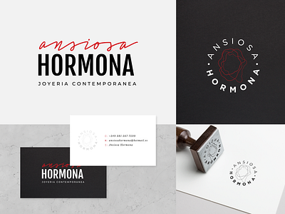 Ansiosa Hormona - Visual Identity branding identity design jewelry logo