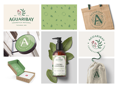Aguaribay - Branding branding cosmetics handmade identity design logo natural