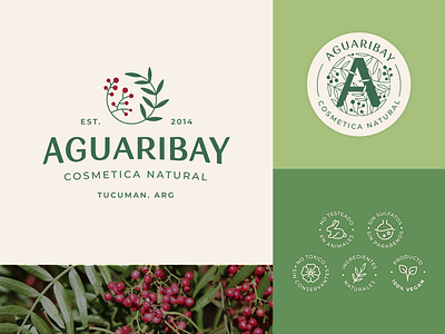 Aguaribay - Branding branding cosmetics handmade identity design logo natural