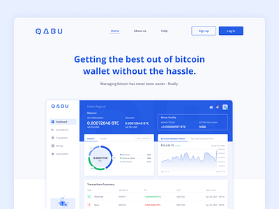 Crypto Wallet - Landing Page crypto graphic design ui wallet